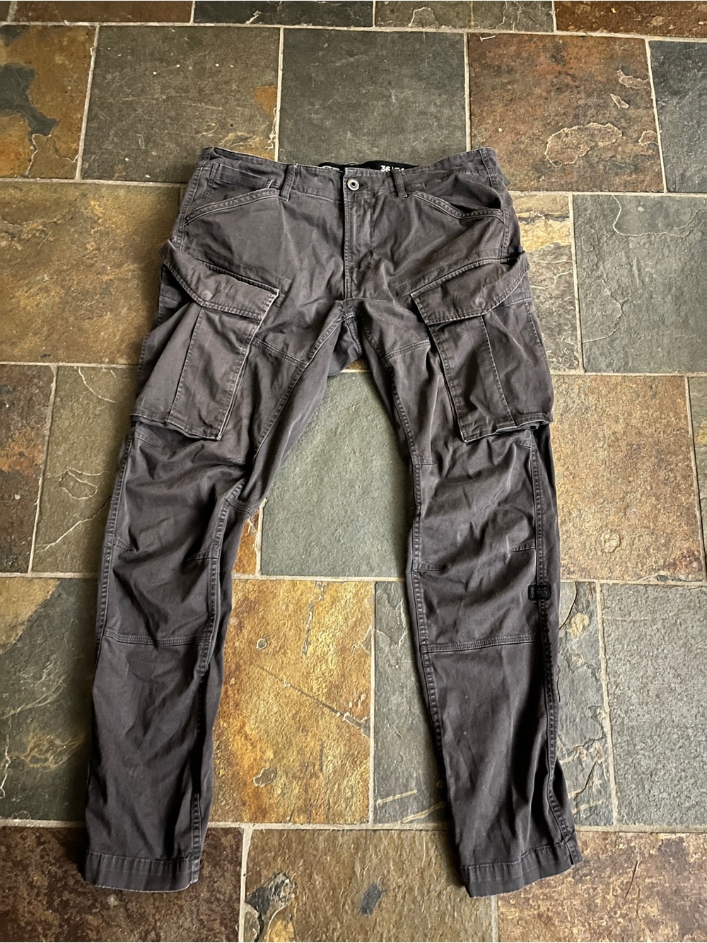 Men's G Star 3D Cargo Pants in Dark Gray - Durable Utility Style